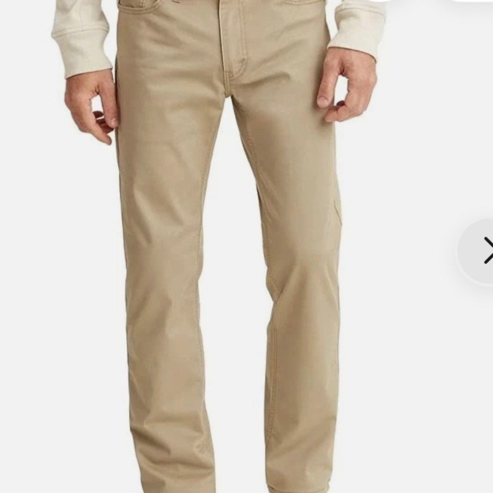 LEVI STRAUSS & CO 514 Mens Beige Straight Fit Denim Jeans W 40 x 30 NWT